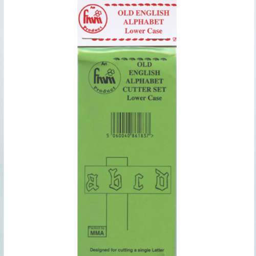 FMM Tappit Set - Old English Alphabet Lower Case - Click Image to Close